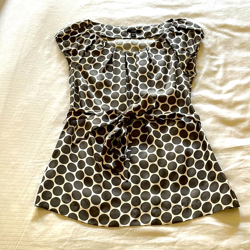 Jacob silk polka dot blouse